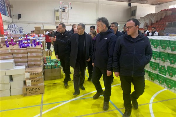 Adıyaman’da depremzedeler için sosyal market kuruldu