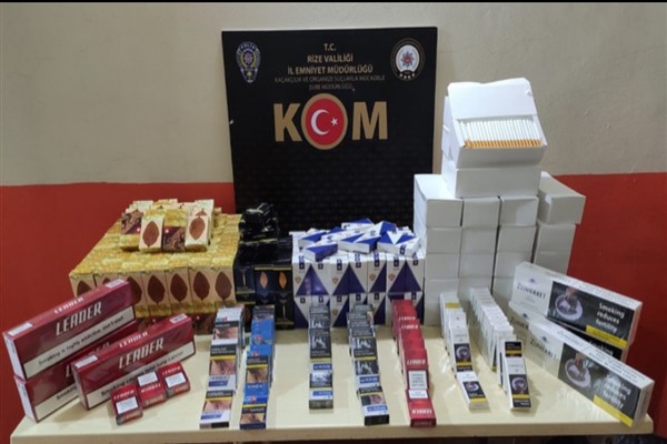 Rize'de kaçakçılık operasyonu