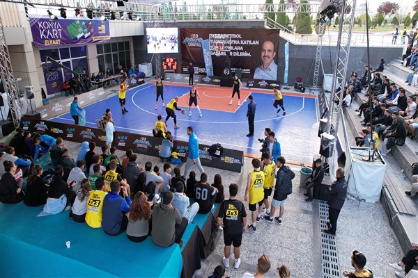 Konya’da 3x3 basketbol turnuvası