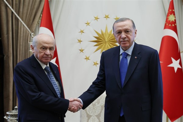 Cumhurbaşkanı Erdoğan, MHP Genel Başkanı Bahçeli'yi kabul etti
