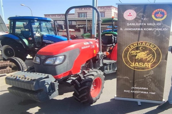 Isparta'dan çalınan traktör Şanlıurfa'da bulundu