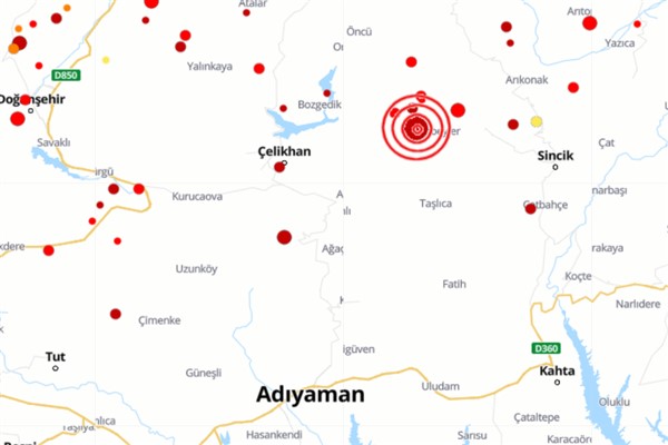 Adıyaman'da 4.5 büyüklüğünde deprem