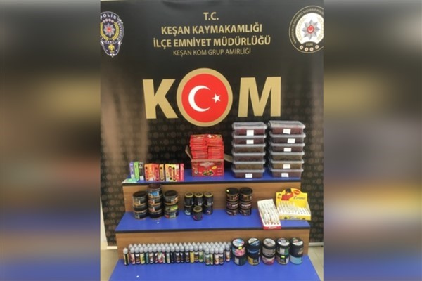 Edirne'de kaçak tütün ve elektronik sigara operasyonu