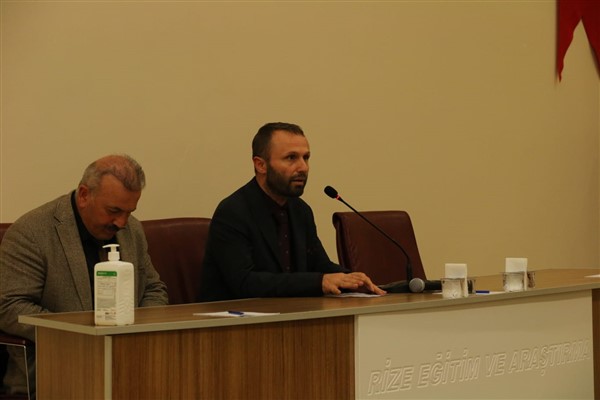 RTEÜ Rektörü Yılmaz, sağlık çalışanlarıyla buluştu