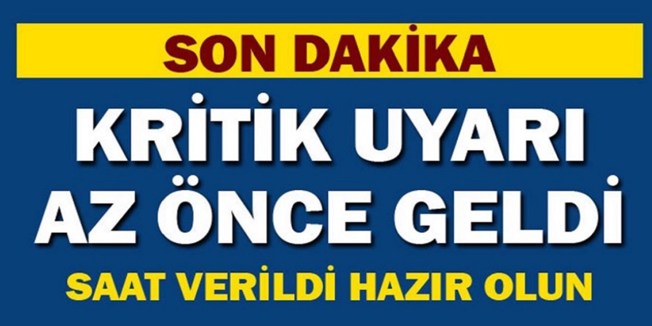 AFAD'tan kritik uyarı sabah saatlerinde geldi! Felaket yaşanabilir hazır olun...
