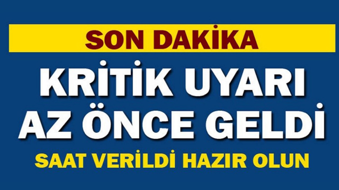 DİKKAT: Kritik uyarı az önce geldi! İstanbul Valisi Davut Gül Saat verildi hazır olun...