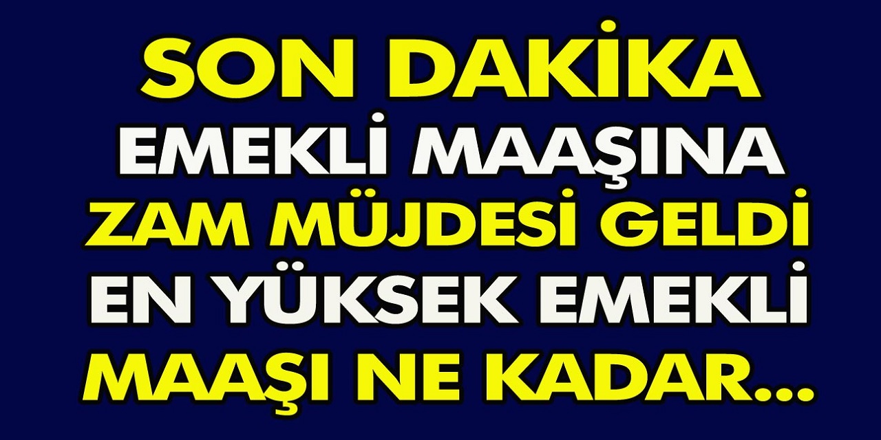 SON DAKİKA... En düşük emekli ve memur maaş zam tablosu ve detaylar belli oldu...