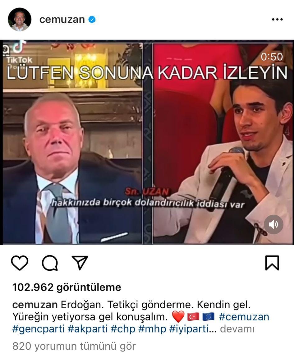 Cem Uzan’ın hedef gösterdiği gazeteci Sahil İmanov