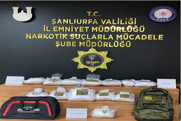 Şanlıurfa'da uyuşturucu operasyonu