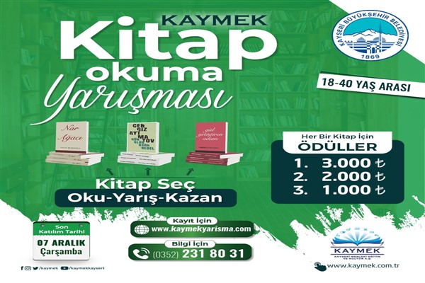 Kayseri'de kitap okuma yarışması yapılacak