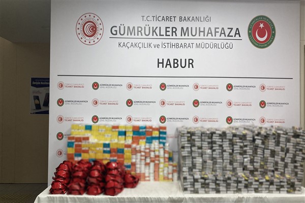 Habur Sınır Kapısı’nda kaçak sigara operasyonları