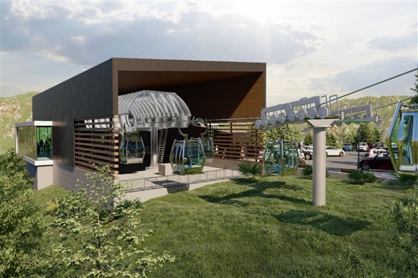 Kocaeli'de teleferik projesinin temel betonu atıldı