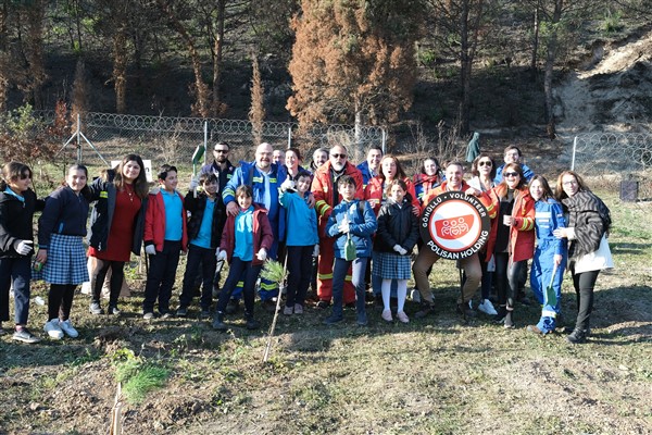 Polisan Holding, 11 Kasım'da 54 dönümlük alana ağaç dikti