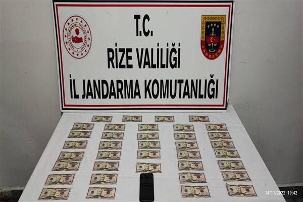 Rize'de 'sahte Amerikan doları' operasyonu 