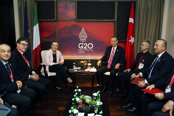 Cumhurbaşkanı Erdoğan, İtalya Başbakanı Meloni ile görüştü