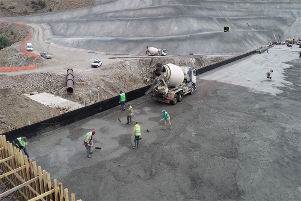 Başören Tekke Kavaklı Barajı'nda çalışmalar devam ediyor