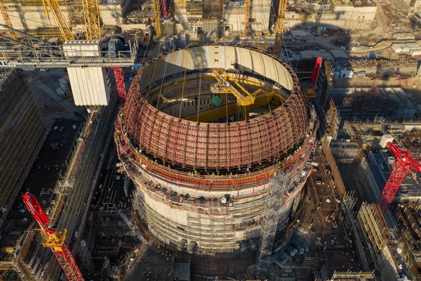 Akkuyu NGS'nin 1'inci ünitesinde iç koruma kabuğu tamamlanıyor