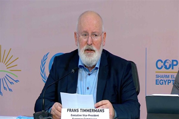 Timmermans: “Birleşmiş Milletler iklim değişikliği metni üzerinde çalışılması gerek”